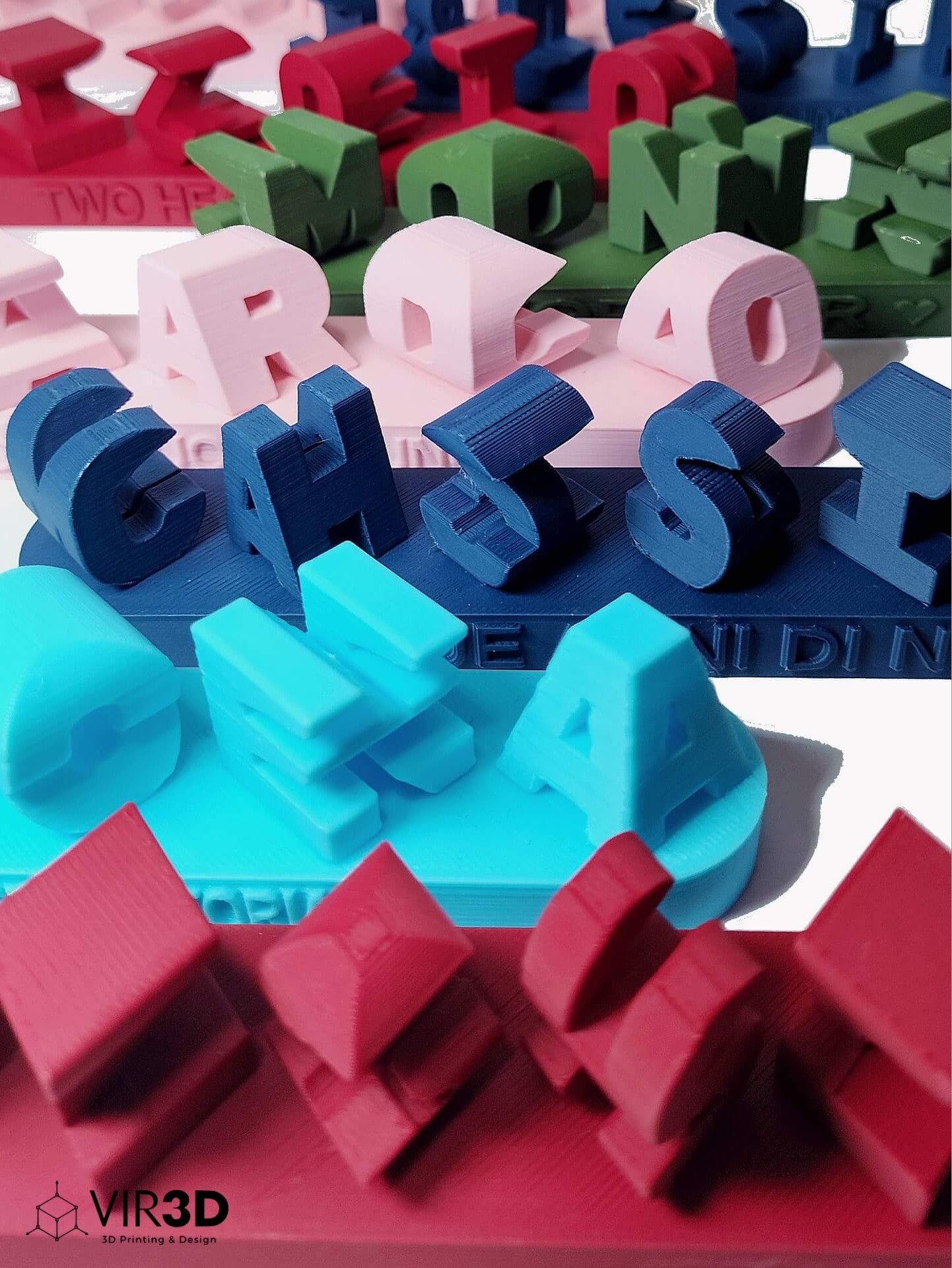 Ambigram | NV | Scritta 3D Personalizzata